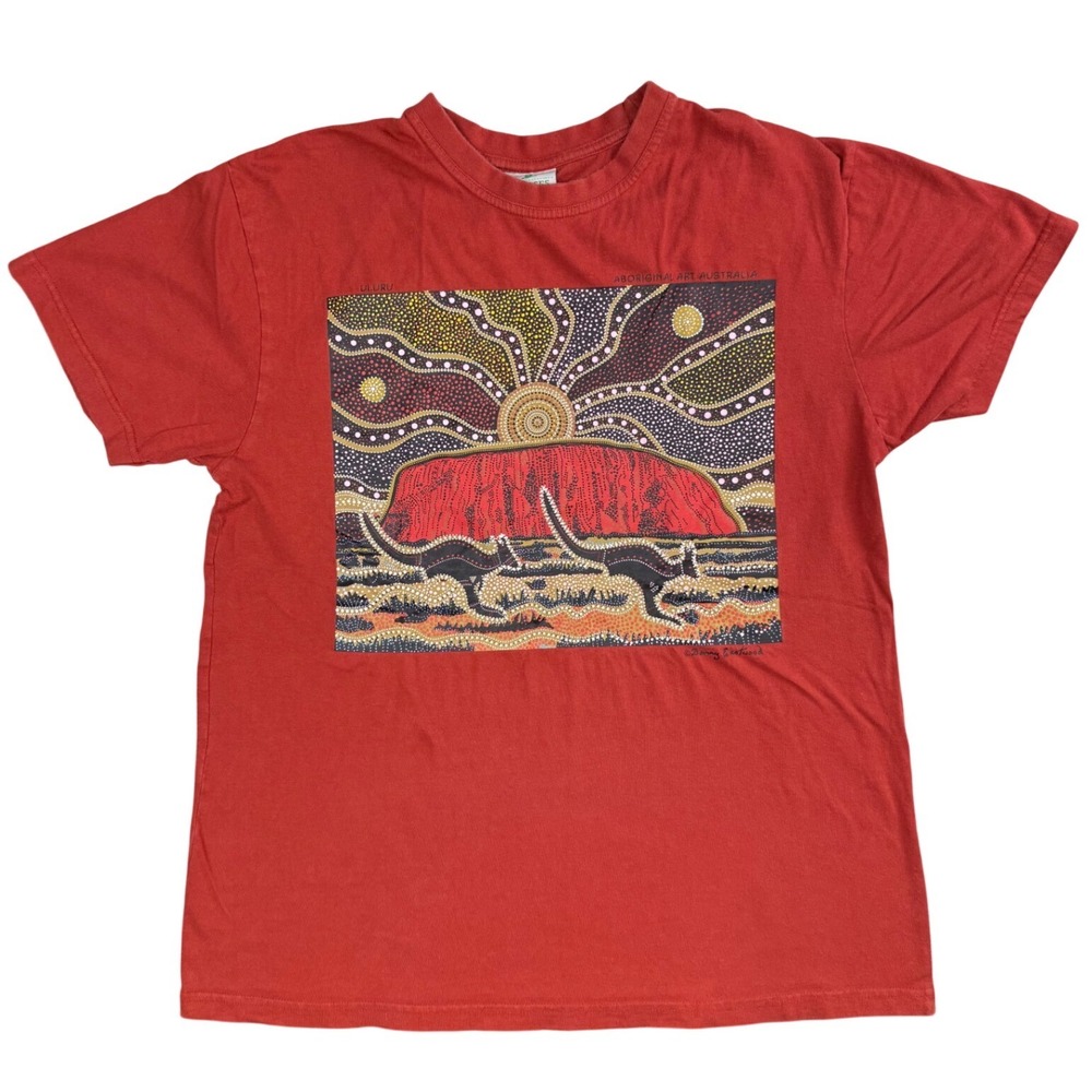 Uluru Aboriginal Art Australia T Shirt‎ Danny Eastwood Large